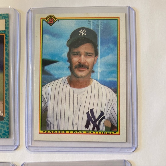 Lot of 9 Vintage 80s-90s Don Mattingly Baseball Cards New York Yankees - Picture 5 of 16